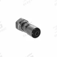 PARKER Hydraulic Crimp Fitting: Steel x Steel, Straight, -8 For Hose Dash Size, Female x Genderless (MPN 1JS43-12-8). Key specifications — Fitting Gender: Female x Genderless; Fitting Connection Type: ORS x Crimp; For Hose Dash Size: -8; Thread Size: 0.511"-27; Brand: PARKER.