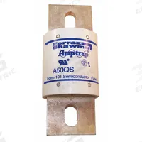 Semiconductor Fuse: A50QS Series, Fast-Acting, 1 kA, 500 V AC, 500 V DC DC Volt Rating (MPN A50QS1000-4). Key specifications — Series: A50QS; Brand: MERSEN; Voltage Type: AC/DC.