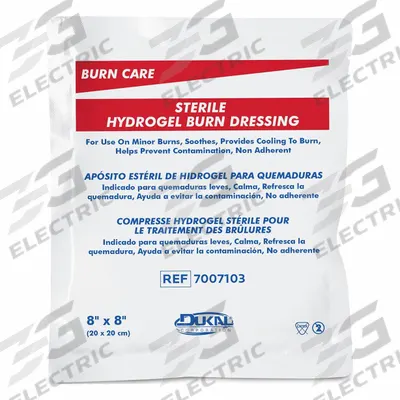 BURNAID Burn Dressing: 8 in Dressing Lg, 8 in Dressing Wd, Surgical Foam with Burn Gel - Burn Dressings
