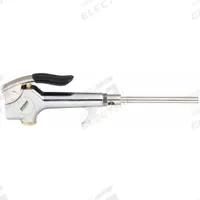 SPEEDAIRE Air Gun: Thumb-Lever Grip, Aluminum, 1/4 in Female NPT, 1 Nozzle(s), Straight, Focused (MPN 458J37). Key specifications — attr1328526: Aluminum; attr1328500: Safety Nozzle; attr1328508: SPEEDAIRE; attr1328515: No; attr1328533: Yes.