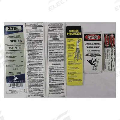 LOUISVILLE Label Kit: For 36Y470/36Y471, For FS1110HD/FS1112HD - Material Handling Parts