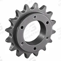 TRITAN Sprocket: For 100 Chain, 16 Teeth, 6.407 in Pitch Dia, 7.03 in Outside Dia, Steel (MPN 100SF16H). Key specifications — Brand: TRITAN; Required Bushing Series: SF.