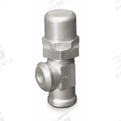 Parker Pressure Control Valve: 10 gpm, 550 psi Max Set, Brass - Soft-Seat Pressure Control Valves