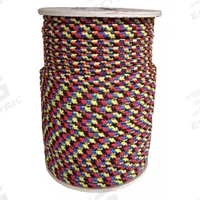APPROVED VENDOR General Purpose Utility Rope: Diamond Braid, 3/8 in Dia, 120 lb Working Load Limit (MPN 20TL80). Key specifications — Brand: APPROVED VENDOR; Rope Type: Static; Third Color: Red; Fourth Color: Yellow.