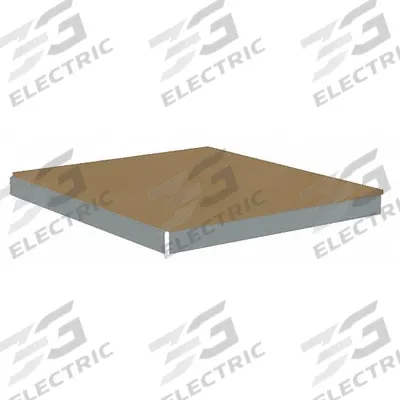 TENNSCO Shelf: 48 in x 30 in, 2,250 lb Load Capacity, Particleboard, Gray - Particleboard Decking Shelf Kits for Boltless Shelving