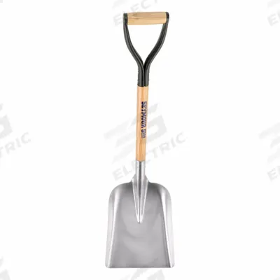 SEYMOUR MIDWEST Scoop Shovel: Aluminum, #2 Blade Size, 11 in Blade Wd, 13 1/2 in Blade Lg - Standard Scoop Shovels