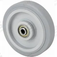 APPROVED VENDOR Caster Wheel: 4 in Wheel Dia., 1 1/4 in Wheel Wd, Rubber, 165 lb Load Rating, Gray (MPN 1KA97). Key specifications — Wheel Core Material: Plastic; Wheel/Tread Color: Gray; Brand: APPROVED VENDOR.