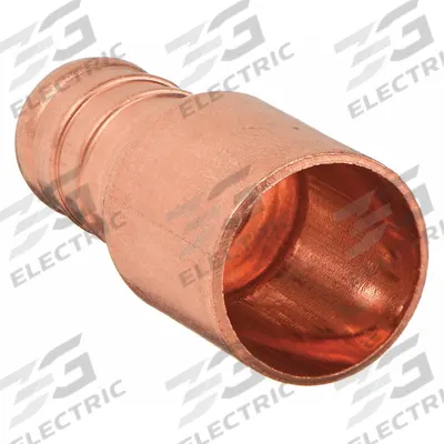 ZURN Barbed Fitting Adapter: 3/4 in Pipe x 3/4 in Pipe Size, Barbed, Copper - Crimp-On Brass Barbed Tube Fittings