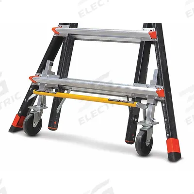 LITTLE GIANT Wheel Lift Assembly: For Combo Ladders, Swivel, 4 Casters, 4 in Wheel Dia