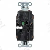 HUBBELL Receptacle: Decorator Duplex, 5-15, Brown, 125V AC, 15 A, 2 Pole / 3 Wire (MPN DR15ST)