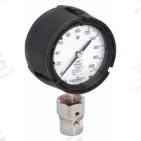 ASHCROFT Pressure Gauge with Diaphragm Seal: 0 psi to 200 psi, 1259/311-312, 4 1/2 in Dial, Bottom (MPN 451259SD04L/50312HH04TXCF200#). Key specifications — Brand: ASHCROFT; Gauge Case Liquid: None; Seal Fill Liquid: Halocarbon; Seal Lower Housing Material: Hastelloy C-276; Accuracy: ±1.00%; Gauge Wetted Parts: Stainless Steel.