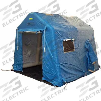 FSI Canopy Tent: 10 ft Overall Lg, 10 ft Overall Wd, 9 ft Overall Ht, Nylon/PVC - Inflatable General Purpose Temporary Shelters