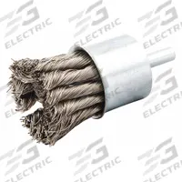 APPROVED VENDOR End Brush: Twisted Stainless Steel, 1 1/8 in Dia, 0.014 in Fill Dia, 1/4 in Shank (MPN 66252839059). Key specifications — Brand: APPROVED VENDOR.