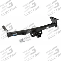REESE Step Bumper Receiver: III, 5,000 lb Gross Trailer Wt Capacity, 750 lb Tongue Wt, Steel (MPN 75282). Key specifications — Finish: Powder Coated; Drilling Required: No; Vehicle Make: Suzuki; Vehicle Model: Equator; Brand: REESE.