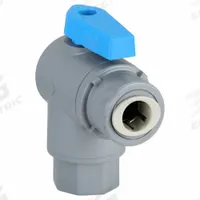 APPROVED VENDOR Manual Two-Way Ball Valve: 1/4 in, PVC, Angle, FNPT x Push, Full Port Ball Port (MPN 6574490). Key specifications — Brand: APPROVED VENDOR.