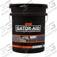 PERMA-PATCH Crack Filler: Sealants, Asphalt, 5 gal Container Size, Pail, Black (MPN PP-CF-GATOR5). Key specifications — Color: Black; Series: Sealants; Coverage: 100 sqft; Brand: PERMA-PATCH; Compatible Materials: Asphalt.