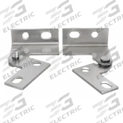 BEST Pivot Hinge: Steel, 1 in Leaf Ht, 1 1/16 in Leaf Wd - Full Surface-Mount Pivot Hinges
