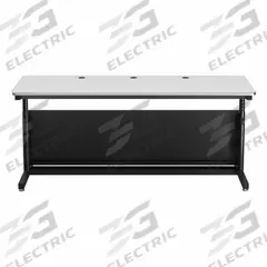 VERSADESK Standing Desk: White, Wood, 72 in Overall Wd, 30 in Overall Dp, 36 in Max Desktop Ht (MPN CTL7230-BW). Key specifications — Frame Color: Black; Frame Material: Laminate; Brand: VERSADESK; Desktop Color: White; Desktop Material: Wood.