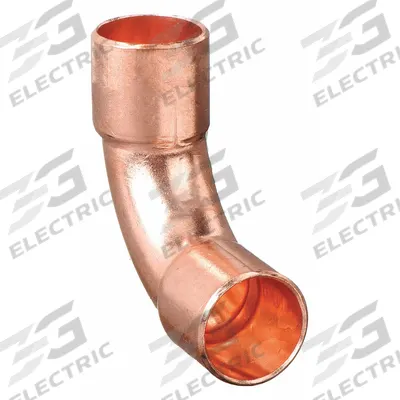 NIBCO Sweat Fitting Elbow: 1/2 in CTS x 1/2 in CTS, Cup x FTG, Wrot Copper (MPN 607LT 1/2) - Wrot Copper Tube Fittings