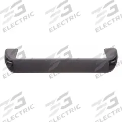 MONROE PMP Pull Handle: Unthreaded Holes, Plastic, Black, M8 Screw Size, 0.31 in, 1.97 in Projection (MPN PH-0256). Key specifications — Brand: MONROE PMP; Projection Type: Non-Recessed; Material: Thermoplastic; Finish: Unfinished; Color: Black; Folding Type: Fixed; Mounting Type: Unthreaded Holes; Screw Size: M8.