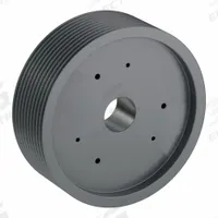 APPROVED VENDOR V-Belt Pulley: 5V2120, 10 Groove, 21.2 in OD, Bushed Bore, J, Quick Detachable (MPN 105V2120J). Key specifications — Pulley Industry Number: 5V2120; Pitch Diameter: 21.2 in (5V); For Belt Section (broad, with similar types): 5V or 5VX.