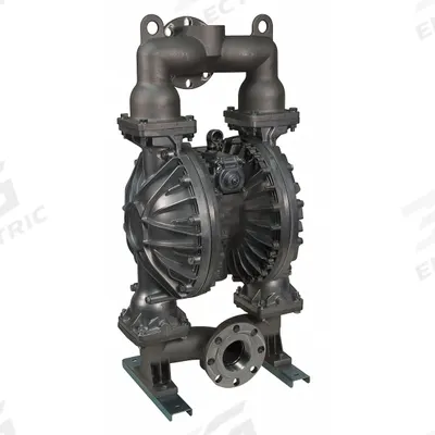 Dayton Double Diaphragm Pump: Aluminum Body, 3 in, Flange Connection with NPT Threads - Aluminum Housing AODD Pumps
