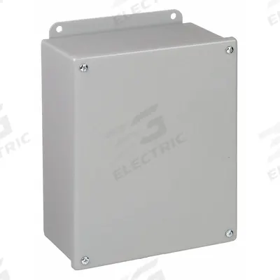 HOFFMAN Enclosure: Steel, 6 in x 4 in x 4 in, NEMA 12/13, Solid Cover - Steel Dust-Tight Enclosures