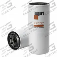FLEETGUARD Automotive Fuel Filter: 14 3/8 in Overall Lg, 4 9/16 in Outside Dia, Diesel Fuel, Diesel (MPN FF202). Key specifications — attr1137520: BF596; attr1137521: FF202; attr434022: FLEETGUARD; attr427730: Cellulose; attr1017113: Manitowoc.