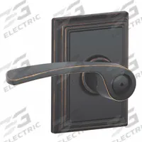 SCHLAGE Door Lockset: Privacy Lever Locksets, Bronze (MPN F40 MER 716 ADD). Key specifications — Ligature Resistance: Not Ligature-Resistant; Brand: SCHLAGE; Lockset Function ANSI Code: F76; Visual Indicator Message: No Message; Lockset Style: Merano; ADA Compliant: No; Finish: Aged Bronze : Brass.