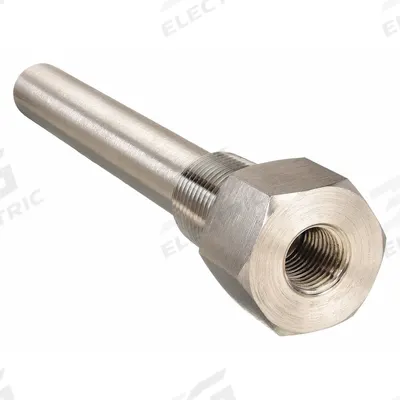 Dwyer Threaded Thermowell: Stainless Steel, For 9 in Stem Lg, 9 in Insertion Lg - Temperature Regulator & Duct Sensor Thermowells