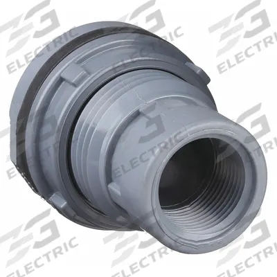 SPEARS Bulkhead Tank Fitting: CPVC Body, 1 in Female NPT Threaded Inside - CPVC Through-Wall Fittings