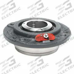 MOLINE BEARING 4 Bolt Flange Bearing: Spherical Roller, 1 3/4 in Bore, Cast Iron, Concentric Collar (MPN 19631112). Key specifications — Bore Type: Cylindrical; Brand: MOLINE BEARING; Lubricant Material: LC-2 Lithium Complex Grease; Mounting Bolt Size: 7/16 in; Split Housing: Not Split; System of Measurement: Inch.