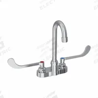 ELKAY Handle-Operated Faucet: Elkay®, Brass, Centerset, Deck, 2 Mounting Holes, 1.5 gpm Flow Rate (MPN LK406GN04T6). Key specifications — Series: Elkay®; Brand: ELKAY.