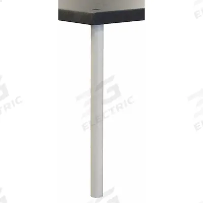INSTOCK Reagent Pole: 12 in Overall Lg, Steel - Lab Shelves & Components