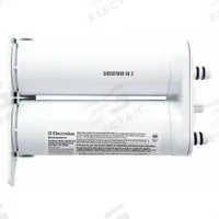 ELECTROLUX Quick-Connect Water Filter: 0.5 gpm (MPN EWF2CBPA). Key specifications — Filter Media: Carbon; Brand: ELECTROLUX; Reduces: Microplastic.