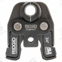 RIDGID Cordless Press Tool Jaw: 3/4 in Pipe, Copper, For RLS Press, Compact Tool Types (MPN 55133). Key specifications — attr518773: Jaw; attr518762: Copper; attr518771: Steel; attr518761: RLS Press; attr518760: RIDGID.