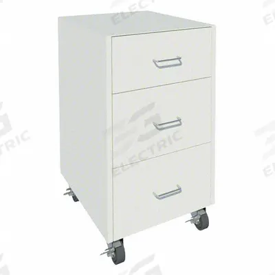 INSTOCK Mobile Cabinet: 32 1/8 in Overall Ht, 22 in Overall Dp, 24 in Overall Wd - Mobile Cabinets
