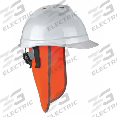 GLOWEAR BY ERGODYNE Neck Shade: Hi-Visibility Orange, Polyester - Hard Hat Neck Shades