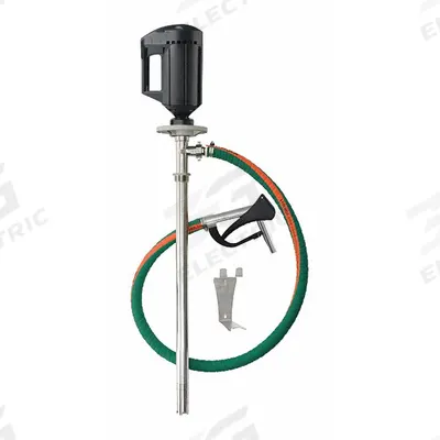 Dayton Electric Drum Pump: Pump with Hose & Nozzle, 1 1/3 hp HP, 220 V AC, 18 gpm - Centrifugal Electric Drum Pumps