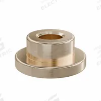 Flanged Sleeve Bearing: Bronze, SAE 841, 3 mm Bore, 6 mm OD, 4 mm Lg, -35°F to 300°F, 10 PK (MPN FFM0306-04B). Key specifications — System of Measurement: Metric; Material Grade: SAE 841; Flange Type: Flanged; Brand: OILITE.