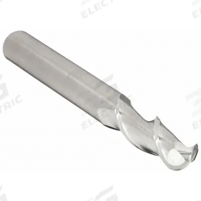 WIDIA HANITA Ball End Mill: Carbide, 2 Flute, 1/8" Mill Dia, 1/2" LOC, 2" OAL (MPN 4A0103001) - Carbide Ball End Mills for Aluminum