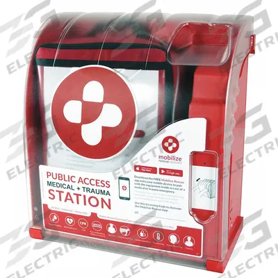 ZOLL Medical Supply Case: 7 15/16 in L x 15 1/16 in W x 16 5/8 in H, Plastic - Wall-Mounted Medical Cases
