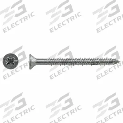 RED HEAD Concrete Anchor Screw: 2 3/4 in Overall Lg, 1/4 in Dia, Stainless Steel - Flat-Head Screw Anchors