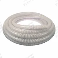 Suction and Discharge Hose: 1 in Hose Inside Dia., 90 psi, Clear/White, 25 ft Hose Lg (MPN SPT100-25). Key specifications — Temp. Range: -10° to 130°F; Hose Color: Clear; Brand: APPROVED VENDOR.