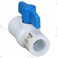 APPROVED VENDOR Manual Two-Way Ball Valve: 1/2 in, PVC, Straight, FIP x FIP, Full Port Ball Port (MPN 107-133-NP). Key specifications — Brand: APPROVED VENDOR; Handle: Tee.