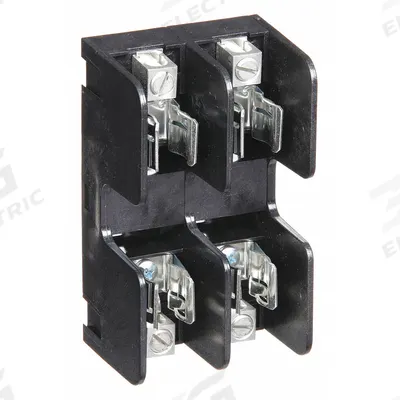 MERSEN Fuse Block: Open Block Design, 2 Pole, 250 V AC, Box Lug - Fuse Blocks for UL Class H & K Fuses