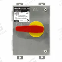 LEVITON Disconnect Switch: Non-Fusible, 80 A, Single or Three Phase, 600V AC, 304 Stainless Steel (MPN MDS8-AX). Key specifications — attr867146: 13; attr867131: LEVITON.