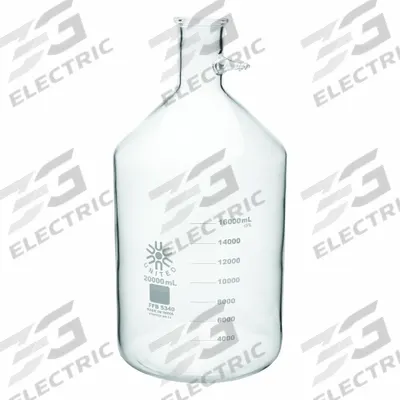 UNITED SCIENTIFIC SUPPLIES Glass Flasks: 20,000 mL, Colorless, Conical - Glass Filtering Flasks