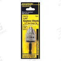 EAZYPOWER Drill Chuck: 1/4", 1/4 in Capacity (MPN 79675). Key specifications — attr1030329: EAZYPOWER; attr1030326: 79675; attr1030342: 1/4".