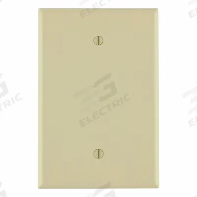 LEVITON Wall Plate: Blank, 1 Gang, Ivory - General Purpose Wall Plates